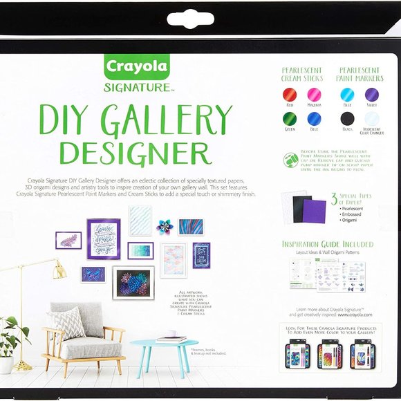 2/20$ NWT CRAYOLA 30PC DIY GALLERY WALL ART SET - Picture 3 of 7